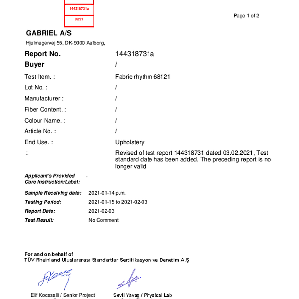 rhythm - lightfastness ENG